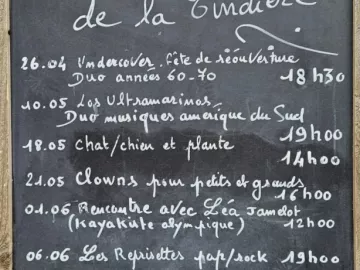 🎶🎊 PLANNING DES FESTIVITÉS🎊🎶

Cette nouvelle saison à la Tindière, on vous a concocté un programme aux petits oignons !! 

Samedi 10 mai : Les...