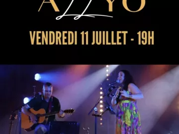 🎶🎸 VENDREDI 11 JUILLET à 19h : ALLYO Duo voix/guitare🎤🎶

ALLYO est un duo guitare-voix de Loire-Atlantique, qui revisite des classiques pop-rock...