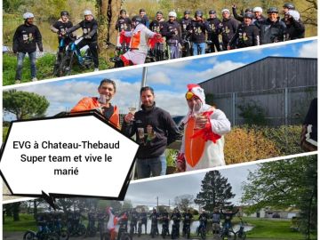 Un EVG sous le soleil du we avec une super équipe à Chateau-Thebaud.... 
#VFTROTT #domainejeremiehuchet #EVG #EVJF