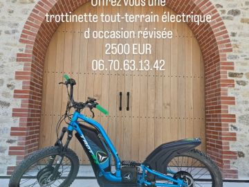 La saison de Trott'in Nantes est terminée... c est l occasion d acquérir une trottinette tout-terrain électrique d occasion une fois revisee.