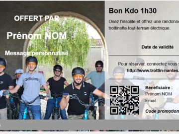 Pour Noël, sortez des sentiers battus : offrez une randonnée en trottinette tout-terrain électrique...
Sensations & Fous rires garantis 😍...